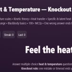 Physics: Heat Temperatuie Quiz